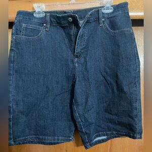 Lee Dark Blue Jean Shorts for Women